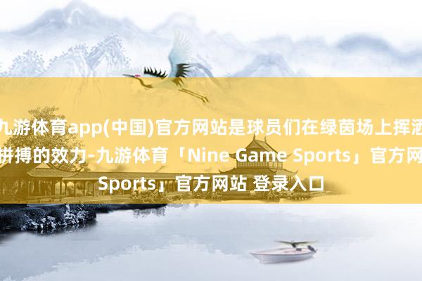 九游体育app(中国)官方网站是球员们在绿茵场上挥洒汗水、费力拼搏的效力-九游体育「Nine Game Sports」官方网站 登录入口